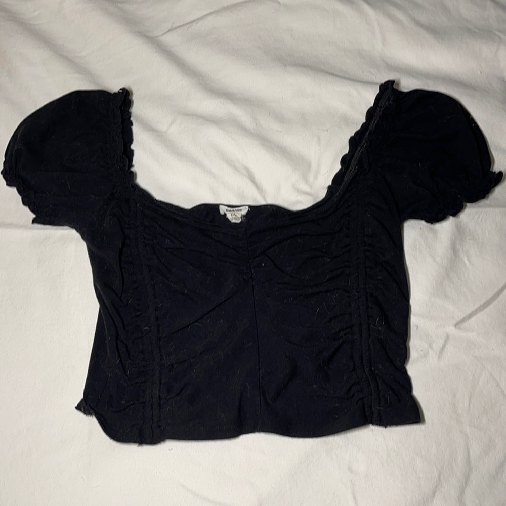 Garage black crop raglan tee ( medium )